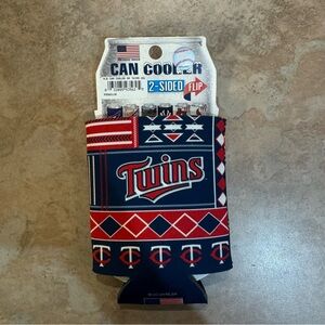Minnesota Twins Patterned Can Cooler Koozie